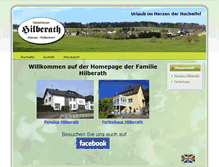 Tablet Screenshot of pension-hilberath.de